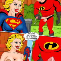 The Incredibles and Superman and Supergirl go swinging xl-toons.win