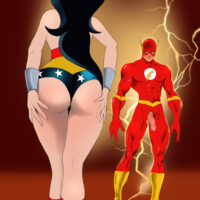 Flash and Wonder Woman having hot ass to mouth sex! xl-toons.win