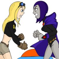 Terra and Raven having hot lesbian sex xl-toons.win