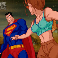 Superman blows a super hero sized load all over Lara Croft! xl-toons.win