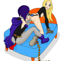 Raven and Terra have lesbian sex with lots of toys xl-toons.win